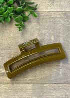 Round Rectangle Claw Clip - 5 Colors