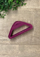 Triangle Velvet Claw Clip - 6 Colors