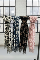 Heart Print Scarf - 4 colors