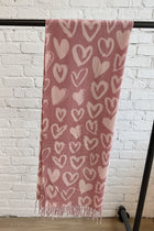 Heart Print Scarf - 4 colors