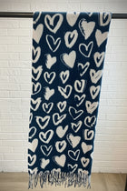 Heart Print Scarf - 4 colors