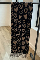 Heart Print Scarf - 4 colors