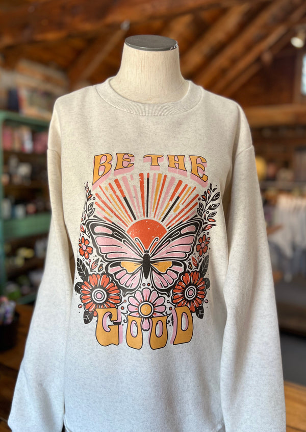 Be the Good Butterfly Crewneck Sweatshirt