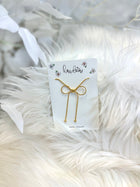 Snake Chain Bow Necklace - 2 colors