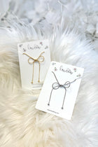 Snake Chain Bow Necklace - 2 colors