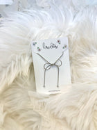 Snake Chain Bow Necklace - 2 colors