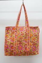 Quilted Print Tote - 5 Colors