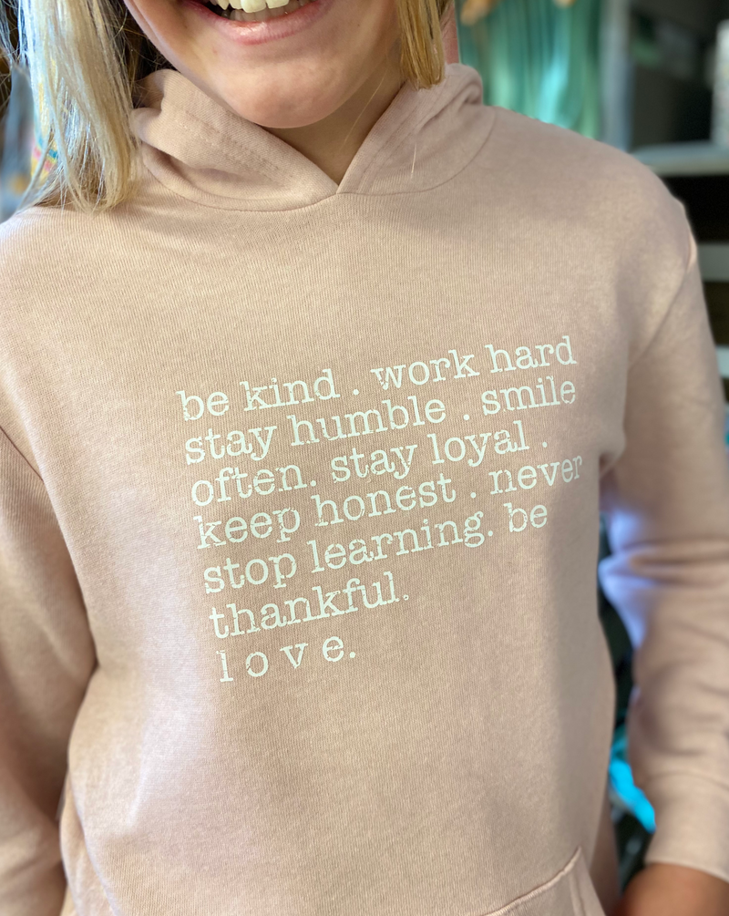 Girl's Graphic Hoodie - Stay Humble