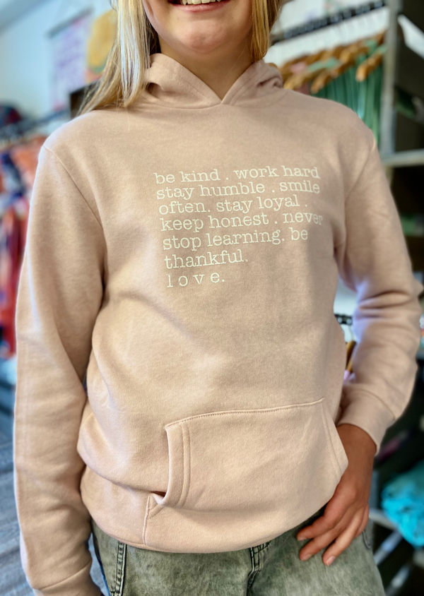 Girl's Graphic Hoodie - Stay Humble