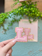 Chenille Letter Sticker - Pink