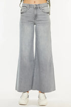 Maddie High Rise Cropped Palazzo Jeans