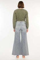 Maddie High Rise Cropped Palazzo Jeans