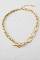 Two Tone Ball Chain Necklace