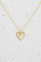 Double Heart Pendant Necklace