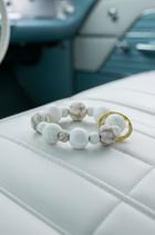 Wrist Keychain - Ivory Palm