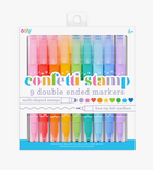 Confetti Stamp Double-Ended Markers