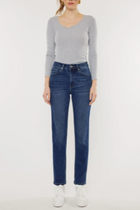 Courtney Slim Straight Jeans-Dark