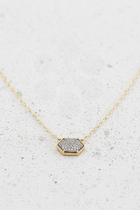Druzy Hexagon Necklace - 5 Colors