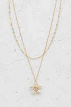 Pearl Flower Layered Necklace