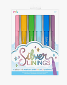 Silver Linings Outline Markers - Set of 6