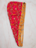 Hair Towel Wrap - Cranberry Wildflowers