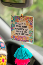 Air Freshener - Here's to Strong Women