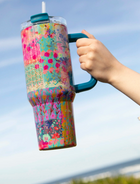 40 oz Watercolor Floral Tumbler