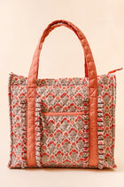 Everyday Quilted Tote Bag - Everbloom Dusty Rose