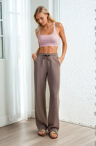 Wide Leg Joggers - Mocha