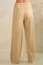 Satin Contrast Polka Dot Pants