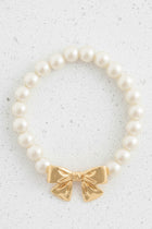 Bow & Pearl Bead Bracelet