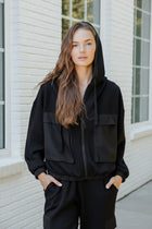 Scuba Hoodie Jacket - Black