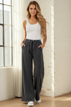 Mineral Wash French Terry Wide Leg Pants