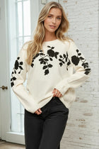 Placed Floral Sweater