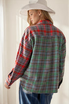 Mixed Plaid Flannel Top