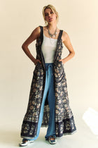 Floral Print V-Neck Maxi Dress