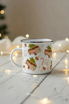 Retro Enamel Camp Mug - Bus