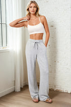 Wide Leg Joggers - Heather Grey