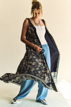 Floral Print V-Neck Maxi Dress