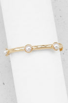 Round Pearl Station Bracelet