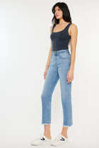Lucy High Rise Slim Straight Leg Jeans