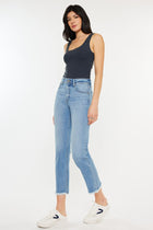 Lucy High Rise Slim Straight Leg Jeans