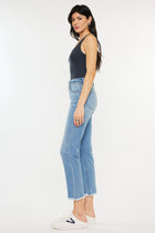 Lucy High Rise Slim Straight Leg Jeans