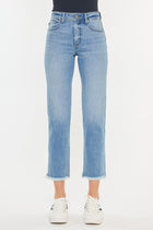 Lucy High Rise Slim Straight Leg Jeans