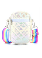 Girl's Rainbow Puffer Crossbody - 3 Colors
