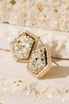 Geometric Druzy Studs - 4 Colors