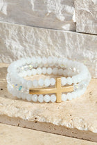 Layered Cross Bracelet - 3 Colors