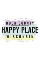 Door County Happy Place Sticker