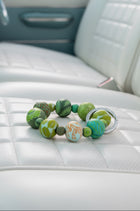 Wrist Keychain - Botanical Green