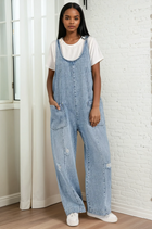 Relaxed Fit Denim Jumpsuit